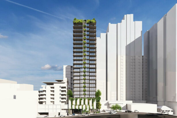 Architectural rendering of Fortis' proposed 12 Kyabra St, Newstead