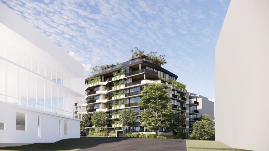 Architectural rendering of Unison Project's 51-53 Bramston Terrace Herston